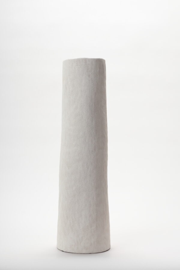 Tall Decorative Earthenware Vase (White)