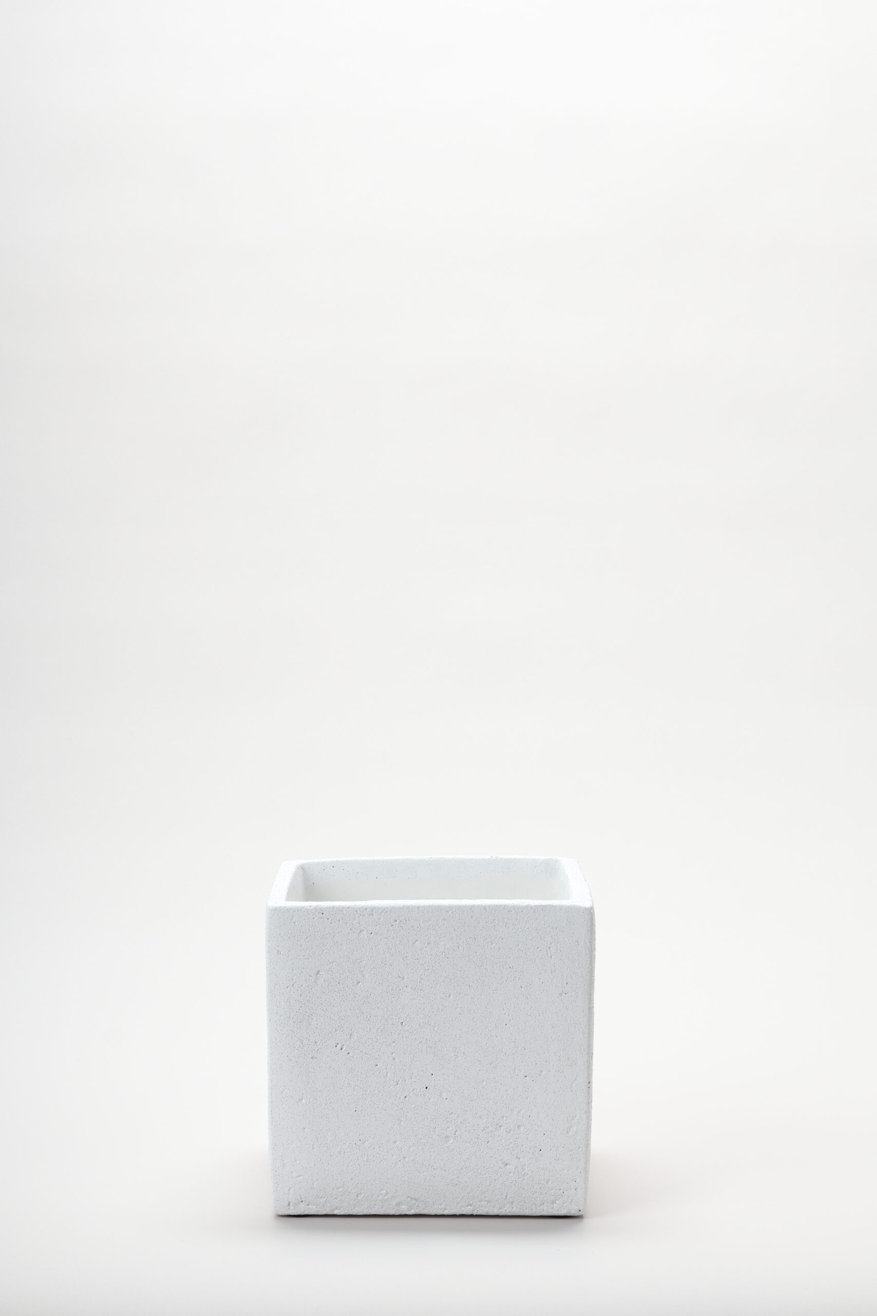 Stone Cube Vase (White)